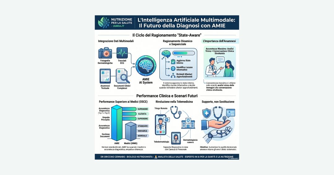 INTELLIGENZA ARTIFICIALE MULTIMODALE IN MEDICINA AMIE