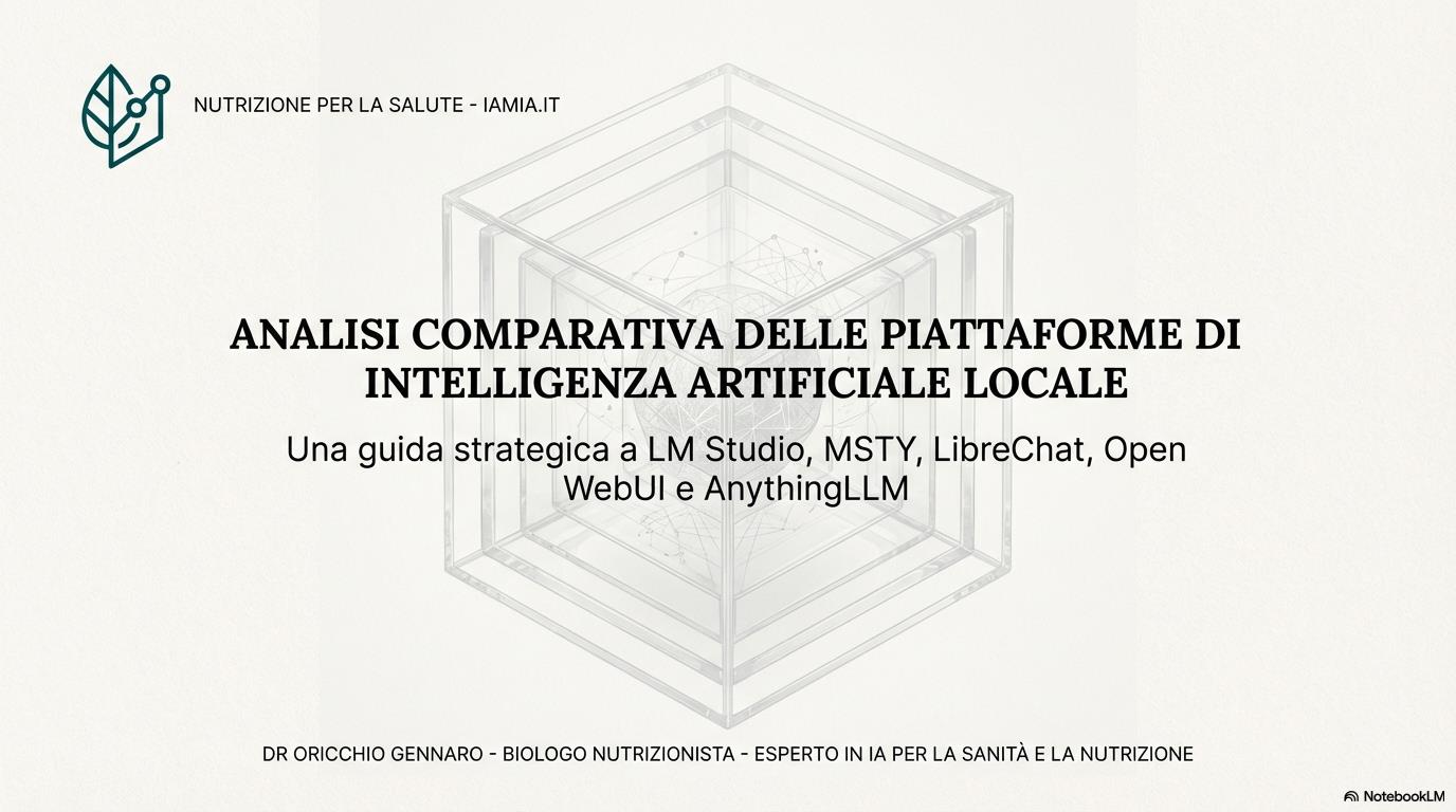 ANALISI COMPARATIVA DELLE PIATTAFORME DI INTELLIGENZA ARTIFICIALE LOCALE.